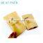 High quality resealable natural kraft paper stand up pouch with zip lock