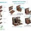 New arrival Wood Phone Docking Station Ash Key Holder Wallet Stand Watch Organizer