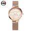 Hannah Martin 119 New Hot Sale Women Watch Rhinestone Embossed Rose Gold Mesh Belt Japanese Movement Waterproof Quartz Watch