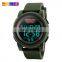 SKMEI 1218 Sports LED Digital Wristwatches Chronograph Men 12 / 24 Hours Silicone Strap Clock Waterproof Watches