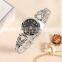 JW 8312 Vintage classic ladies quartz analog stainless steel charm lady stylish watch