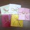 Japanese Handmade Favor Gift Embossed Square Invitation Card Wedding