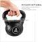 Durable vinyl and filled with cement plastic kettlebells set