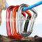 JRSGS China Supplier Camping Carabiner Aluminium Snap Hook 12KN/5KN Climbing Carabiner Customized The Logo