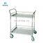 Best Sale Stainless Steel Hospital Anaesthesia Medicine Cart Medical Drug Emergency Trolley With OEM Service
