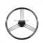 OEM Marine hardware stainless steel 3/5 Spoke Boat Steering Wheel