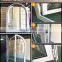 Door with flower designs/unbreakable glass door/glass saloon doors