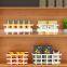 Rustic Farmhouse Style Square Metal Wire Wood Handles Magazine Book Home Organizer Food Storage Bin Baskets for Pantry Cabinets