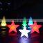 multicolor led Christmas tree light /rechargeable Christmas holiday PE plastic led tree star snow garden solar decoration lights