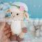 High Quality Crochet pattern amigurumi little lamb with flower Baby gift Newborn toddler Present Cheap Wholesale