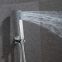 Large shower set Ceiling rain shower head with shower arm shower mixer handheld showerhead in 304 stainless steel LED light