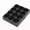 protective punch plastic blister trays black perforate blister packaging