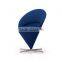 High-end fiberglass corn chair with metal legs deisgner chair