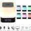 Wholesale Dimmable Multi-Color Changing Touch Sensor Bedside Lamp MP3 Player Wireless Night Lights Alarm Clock wireless Speaker