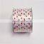 6mm*600yards gift wrapping ribbon spool, grosgrain ribbon spool with gold edge