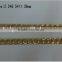 Light Gold Plated Link Curb Aluminum Chain