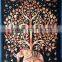 Small size multicolored tapestry wall hanging throw wholesale indian bedsheet