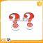 Fashion multifunctional red reflective car decoration sticker silver plating warning safety reflector