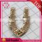 Good price jewelry chains light colorado topaz V shape rhinestone chain for sandal descorations