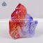 Rough Ruby & Pink Bicolor And Tricolor Aura Quartz Crystal Cluster Raw Mineral Fossil
