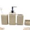 Square Polyresin sandstone bathroom accessories set