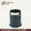 Stainless Steel Leather Room Dustbin (A-087)