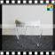 2016 Simple Transparent clear Acrylic plexiglass PMMA dining living room chairs with white cushion leather From China