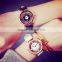 ROSIVGA Korean Transparent Hollow Skeleton dress Wristwatch men Women Watches Fashion Casual Leather Couple clock Dress Watch