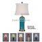 present-day pure color cylinder table lamp by ceramic
