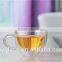 100ml crystal borosilicate double wall glass tea cup