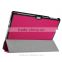 Genuine Leather Smart Cover Stand Case for microsoft surface pro 4 with Stylus Pen Loop