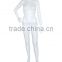 White Color with Egg head adjustable plastic female mannequins for clothing window display