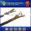 high temperature 3 core braided steel shield wire cable