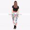 latest abstract printing leggings cheap price embroidery manufacturer of legging