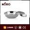 stainless steel round shape plate for food