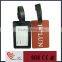 High quality custom soft PVC business card size luggage tag