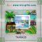 Customization glass picture frame with glitter decal artwork