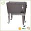 Rattan type ice bucket 80QT Cooler cart with bottle opener and bottle-cap catcher drink cooler cart                        
                                                Quality Choice