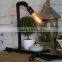 Vintage Retro Industrial Style Steel Pipe Desk Table Lamp Light With Edison Bulb                        
                                                Quality Choice