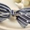 Fashion Blue & White Striped Hair Bow Designs Hair Bow Embellishments