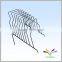 Hold the book black color powder coated metal Brochure Shelf