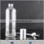 100ml brief style clear perfume bottle with shiny silver sprayer