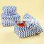 Zigzag Plastic Woven Basket, Set of 3