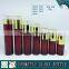 Cylinder RED coloured glass cosmetics bottles and face cream jars