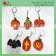 Popular Halloween Pumpkin Plastic Keychain For Capsule Toy