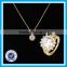 Artificial crystal gold ring necklace 2pcs set girl bijoux jewelries