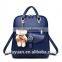 multifuctional lady pu backpack, messenger bag