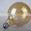 2015 new style G125 6W led filament light golden glass vintage bulb with CE ROHS
