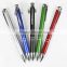 Multicolored twist gift ballpoint metal pen for high school student