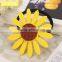 2016 New Lovely Sunflower Hair Accessories Yellow Sunflower Elastic Hair Bands & Brooch Hair Clips For Women & Girl Accessories
